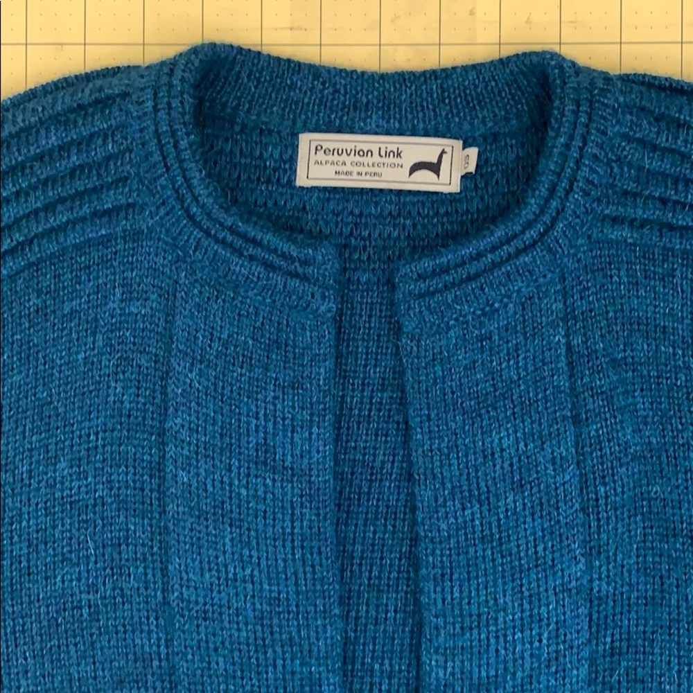 Peruvian Link Alpaca Collection pocketed cardigan